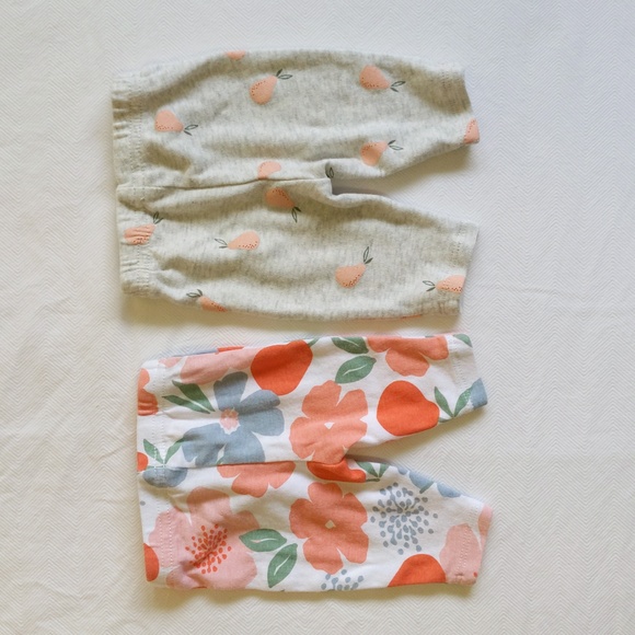 newborn baby girl peach layette bundle lot 5 pieces george & child of mine - Picture 5 of 10